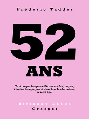 cover image of 52 ans